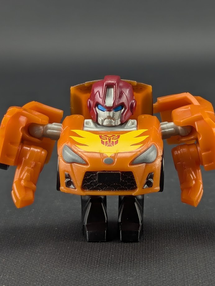 Transformers Q Hot Rod Rodimus complete Takara QT-07 QTF Choro-Q