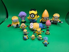 A Lot Of 15 Differant Minions Figures, Various Sizes and years
