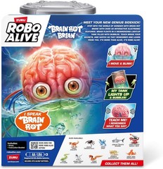 Robo Alive Brain Rot Brian Light Up Figure [30+ Interactive Electronic Features]