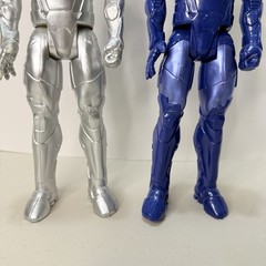 6 Hasbro Mattel Action Figures Superhero 12inch Marvel-DC Comics Iron Man Silver