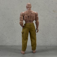 SU-CH-GPT-KAH: 1/12 Khaki Cargo Ankle Pants for 6″ action figure body