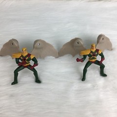 HAWKMAN JUSTICE LEAGUE A1114 4″ Lot Of 2 DC Comics 2016 McDONALD’S Flapping Wing