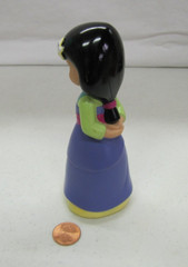 Disney Princess MULAN Purple Dress Plastic Doll 5″ Toy Figure Cake Topper