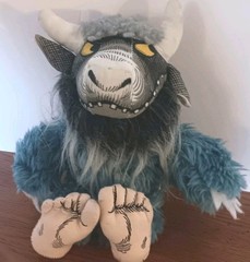 Where the Wild Things Are BERNARD Plush Stuffed Toy 1980’s Maurice Sendak 8”