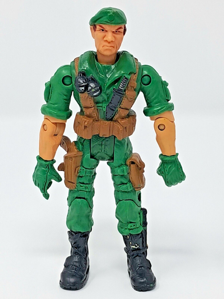Lanard 2003 The Corps! Rick 4″ Articulated Figure Commando Force Ranger green