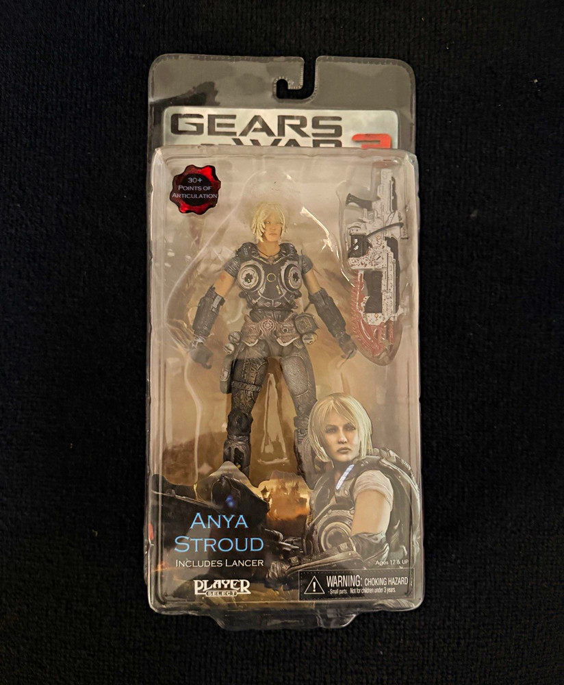 NECA Gears of War 3 Anya Stroud Action Figure w/ Lancer, Multicolor 17+