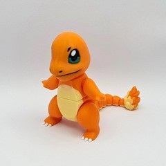 Articulated Charizard, Mega Charizard X, Charmeleon, Charmander, 3D Printed