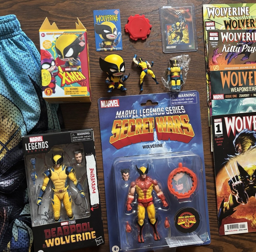 WOLVERINE Collector Lot — Marvel Legends, Cosbi, Kubrick, Comics + more!