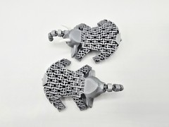Elephant Flexi | 3D Printed Realistic Animal | Flexible Articulated Desk Toy Pet