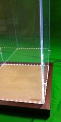 10 x 10 x 18 Display Case for Hot Toy Figures 1/6 Scale, Statue, Doll, LED Light