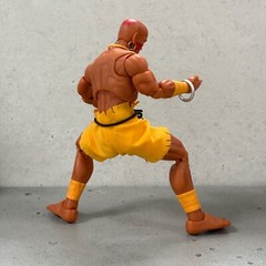 SU-DHA-ST: 1/12 Fabric yellow shorts for Jada Street Fighter Dhalsim