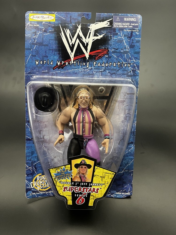 WWF Jakks Jeff Jarrett Series 6 BCA Figure 1998 WWE New