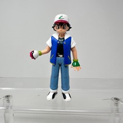 Pokemon Ash Ketchum Figure Tomy Monster Catcher Trainer Vinyl Figurine 5″ 1998