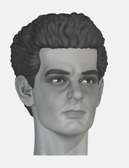1943 Boy Custom Action Figure Head 1:9 or 1:6 Mego