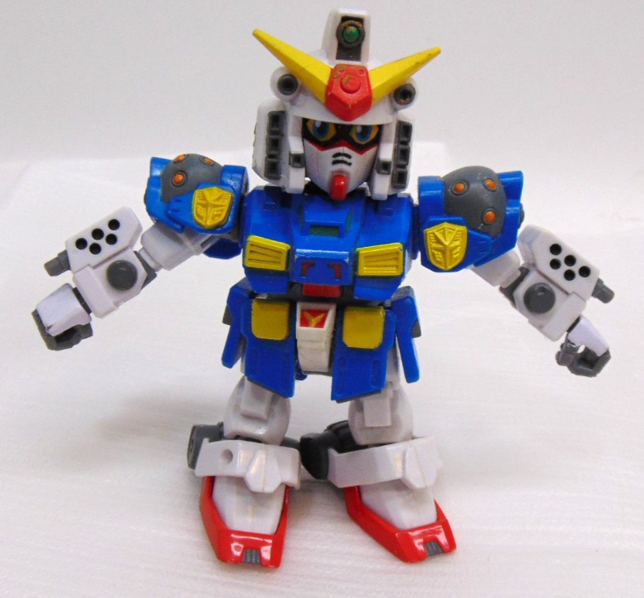 Gundam Force SD Captain Chibi Action Figure Toy 2003 Bandai Musha Vintage NICE