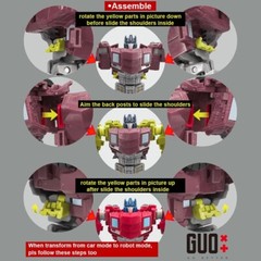 3D DIY Filler Upgrade Kit For Legacy United SDCC Orion Pax Filling Parts