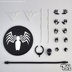 CT Toys Messtoys Symbiote Spider-Man Black Spider Action Figure Boxed (US STOCK)