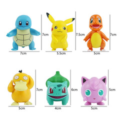 Pokemon Action Figures Pikachu Charmander Squirtle Bulbasaur Kids Toy Collect