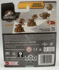 Jurassic World Dinosaur Egg to Carnotaurus Toy Hidden Hatchers 2 In 1 Ages 4+