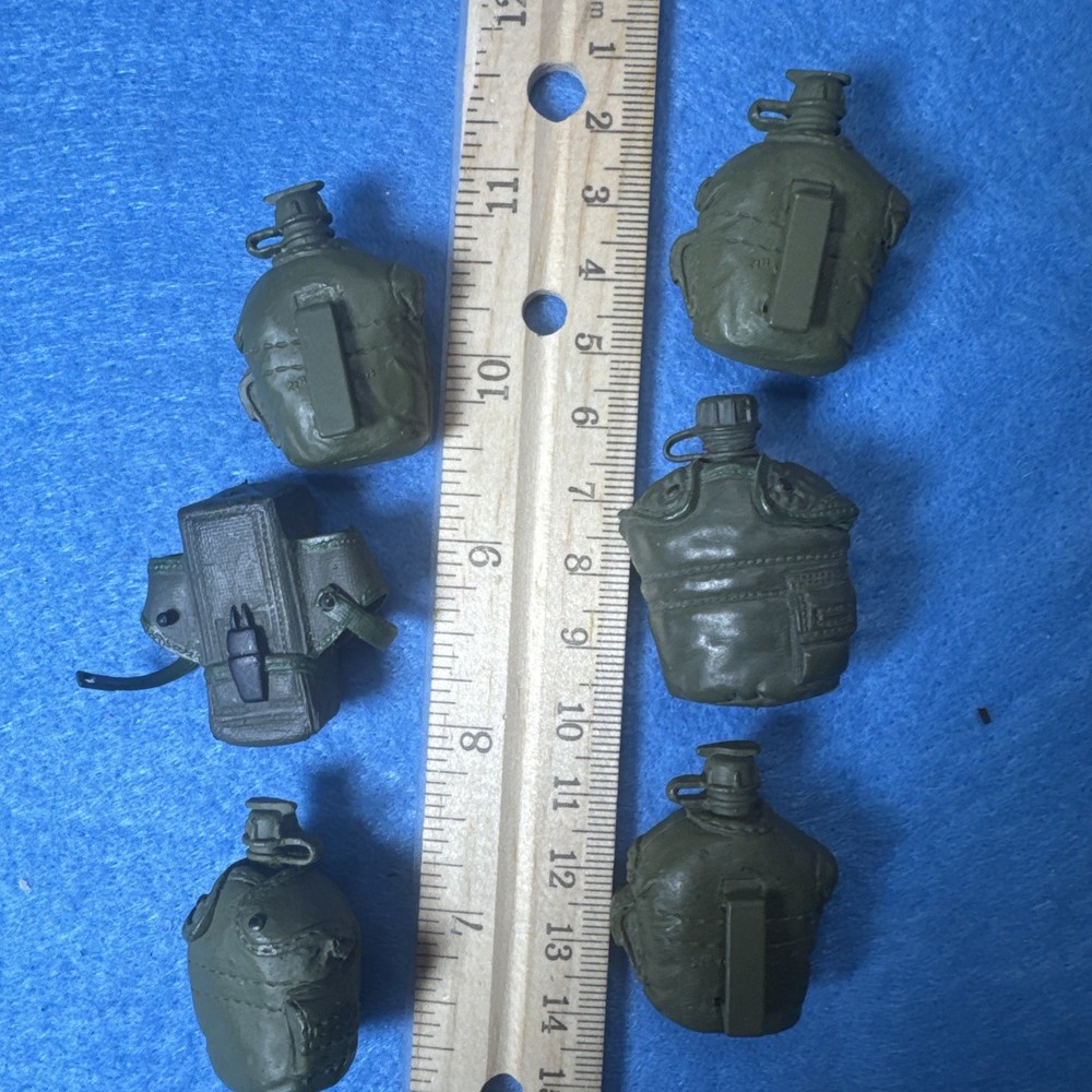 12″ ACTION FIGURE ACCESSORIES – LOT OF 6 CANTEENS – USED