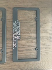 Transformers Officially Licensed Car Tag License Plate Plastic Frames 2011 Used