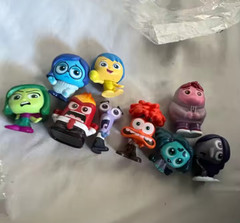 9Pcs/Set Mini inside Out 2 Action Figure Toy Cartoon Movie Joy Anxiety Anger Sad