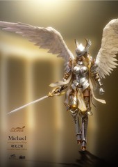 LXF2311B: Lucifer Archangel Dawn Wing Michael 1/12 Action Figure – B (Silver)