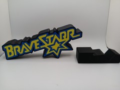 Retro Brave Star logo lightbox sign light box sign for action figure display
