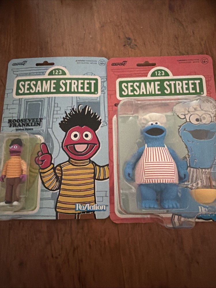 Super 7 Franklin/cookie Monster Set Sesame Street