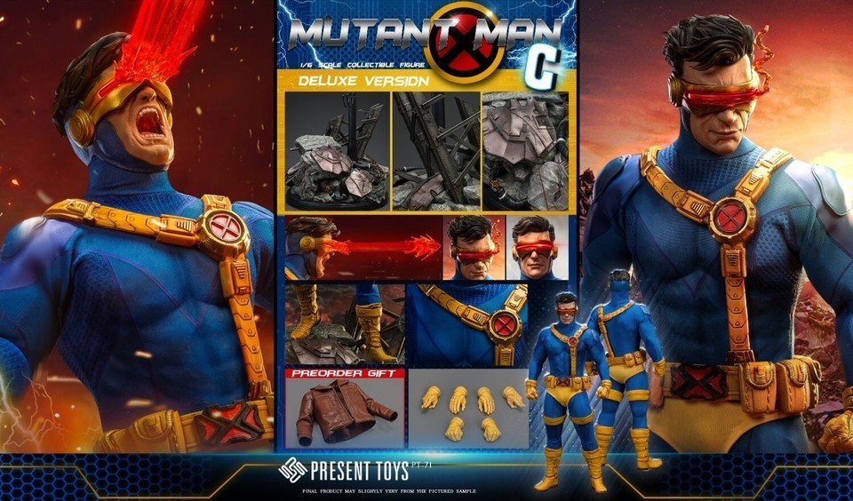 New PRESENT TOYS PT-sp71 1/6 MUTANT MAN C Action Figure Deluxe Ver. in stock