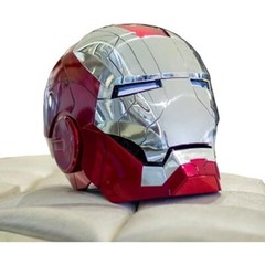 2024 Iron Man MK5 1:1 Helmet Wearable Voice-control Cosplay Mask Silver AUTOKING