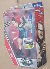 WWE Elite Rhyno Series 50 Wrestling Figure ECW First Time in Line Rhino NIB