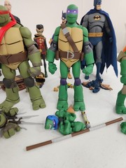 Batman vs Ninja Turtles Gamestop Exclusive Figures Set Of 10 Leonardo Robin