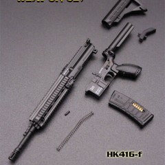 1/6 Scale Gun Model Toys HK416 M4 Assault Rifle Weapon 12 Inch Soldier Figure