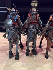 NECA Teenage Mutant Ninja Turtles Turtles in Time Samurai W Mythic Legion Horses