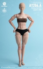 Worldbox AT206 A 1/6 Tan Female Muscle Durable Body FOR 12” Figure Doll ❶USA❶