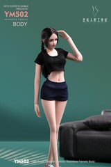 1/6 Female Pale Body Flexible Large Breast Thin Waist 12″ Action Figure +Details