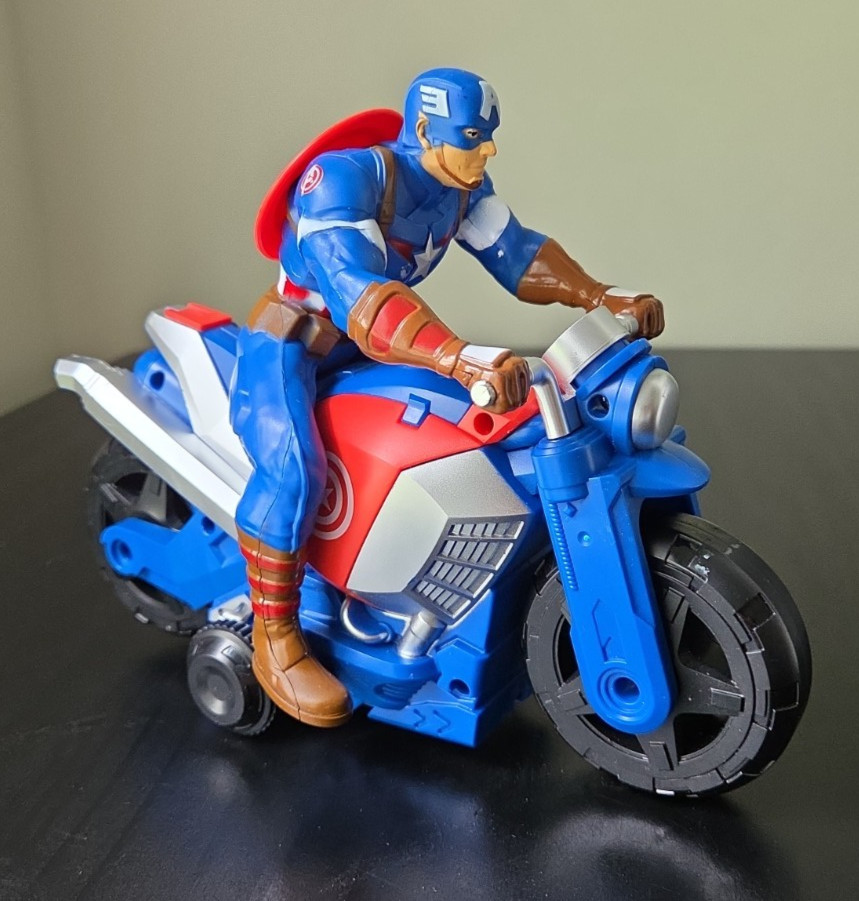 Marvel Avengers RC Captain America On Motorcycle 6.5” Figure *No Remote Control*