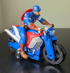 Marvel Avengers RC Captain America On Motorcycle 6.5” Figure *No Remote Control*