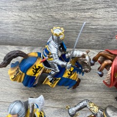 Schleich Medieval Knights Action Figures Set Kids 2003 Vintage 5pc