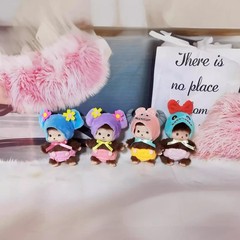 15cm Cute Monkey Plush Doll PP Cotton Bag Pendant Keychain Kids Gift Toy Decor!