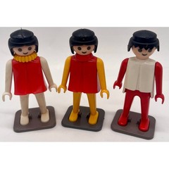 Playmobil Lot Figures Motorcycle Bicycle Accessories Vintage Toy Collection