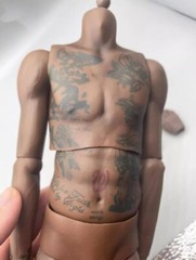 1/6 Sport Muscular Male African Tattoo Body Kevin Durant for 12″ Enterbay ❶USA❶