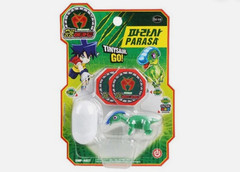 Dino Mecard Tinysaur PARASA Parasaurolophus Dinosaur Transforming Robot Figure