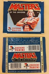 1983 MOTU STICKER ALBUM / PACKET ADVERTISING INSERT PANINI MATTEL VERY RARE HTF!