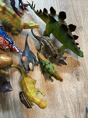 Plastic Rubber DINOSAURS Play Toys EDUCATIONAL Dinosaur Lot Of 49 Vintage