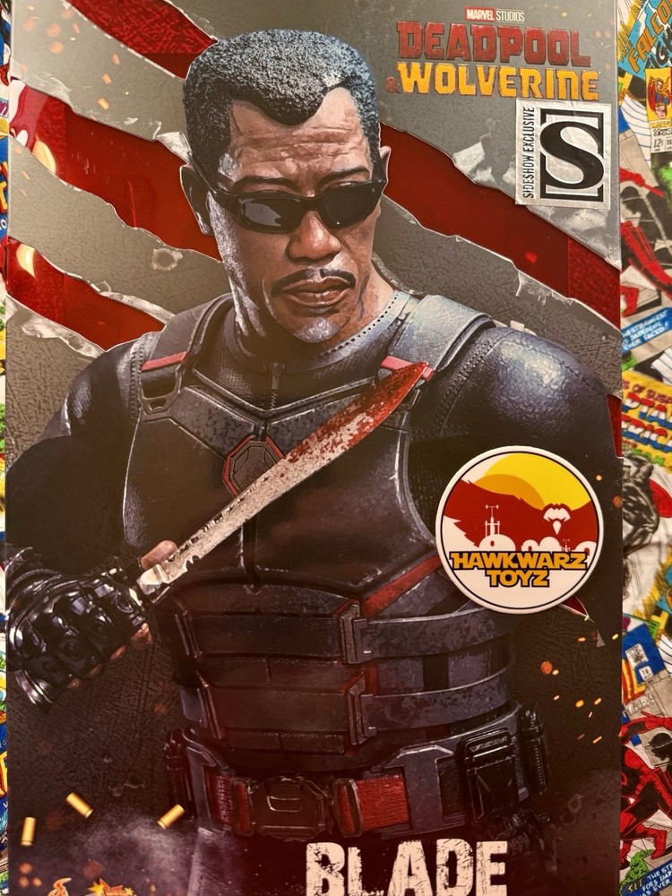 Hot Toys Marvel Deadpool & Wolverine Blade MMS791 1/6 Sideshow Exclusive Snipes