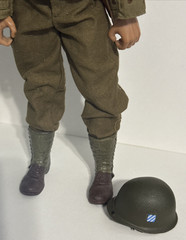 1999 21st Century ULTIMATE SOLDIER WORLD WAR II ARMY RANGER 12in Figure W/Helmet