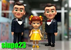 Herocross ~ HVS #028 Toy Story Gabby Gabby & Benson Red & Black Bow Tie 3pcs