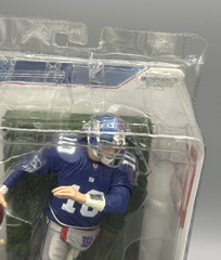 Eli Manning blue New York Giants action figure SIGNED BY TODD MCFARLANE not mint